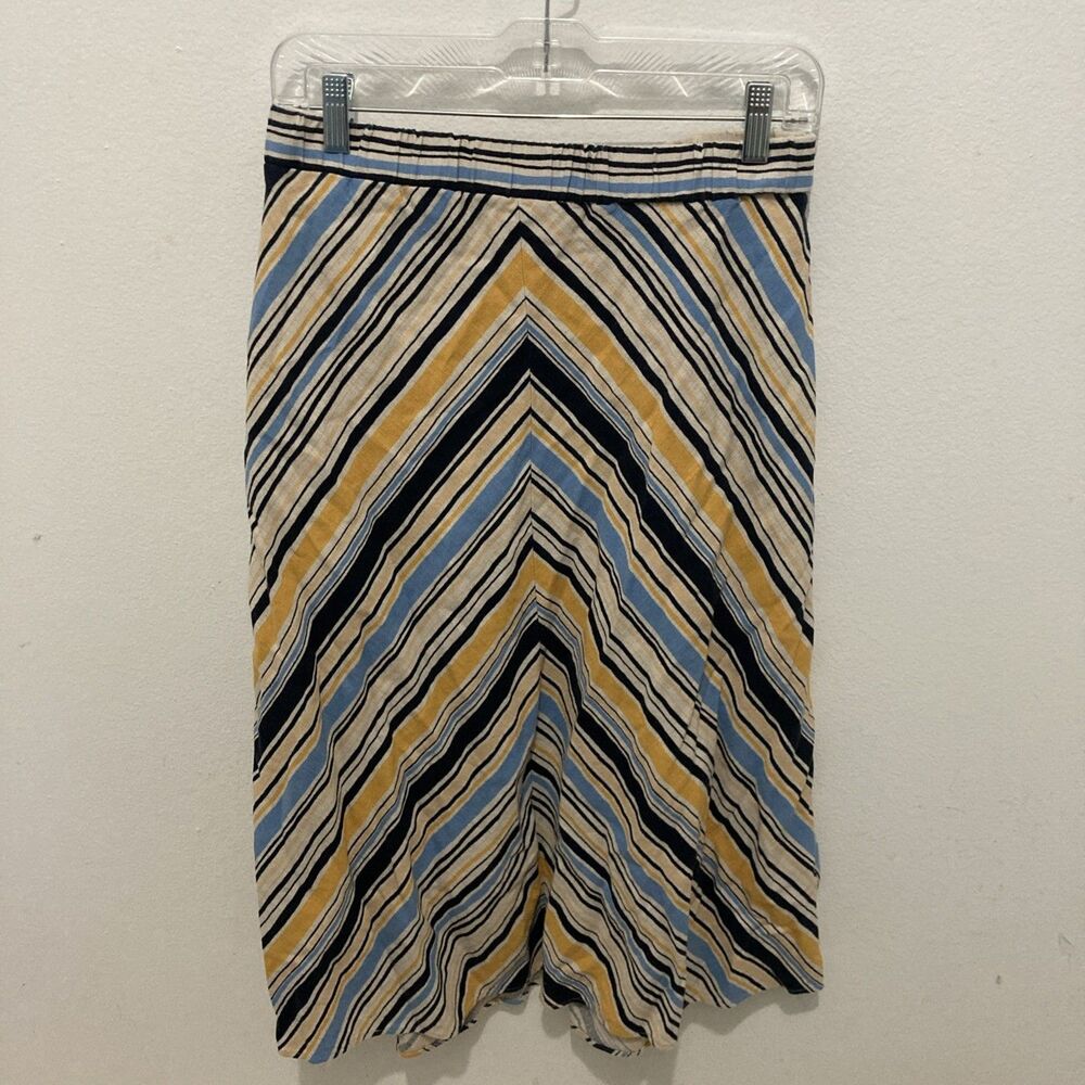 LIZ CLAIBORNE multicolor chevron striped elastic waist pull on skirt XL